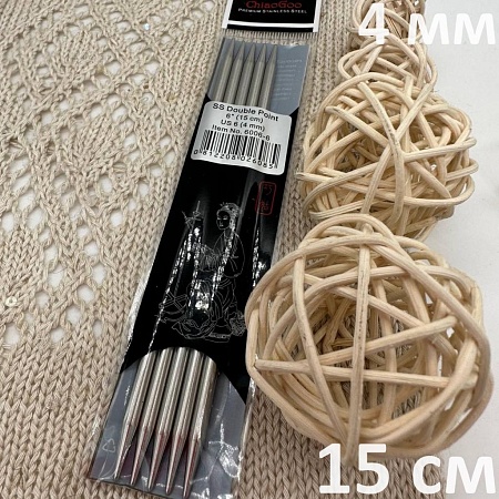 Спицы для вязания спицы чулочные металл 15 см 4 мм ChiaGoo