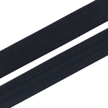 Текстильная галантерея Косая бейка 15мм 0000-1500 (6122/2198 сине-черный) Цена за 10см