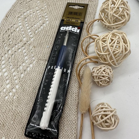 Крючки для вязания Крючок, вязальный с пластиковой ручкой №6,0 15 см