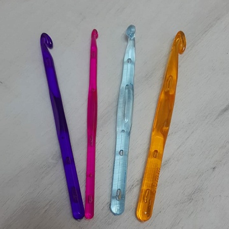 Крючки Крючки для вязания, d = 3-12 мм, 14 см цвет МИКС (цена за 1 шт)