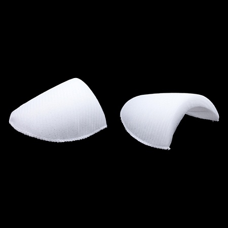 Принадлежности для шитья и рукоделия В-16 Плечевые накладки втачные обшитые, 16*120*165мм (белый)