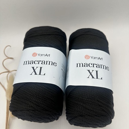 Пряжа Macrame XL 148 черный