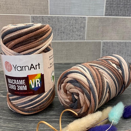 Пряжа Yarn Art Macrame cord 3мм VR 928