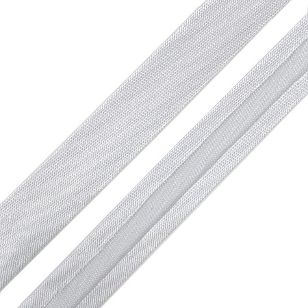 Текстильная галантерея Косая бейка 15мм 0000-1500 (6136 св.серый) Цена за 10см