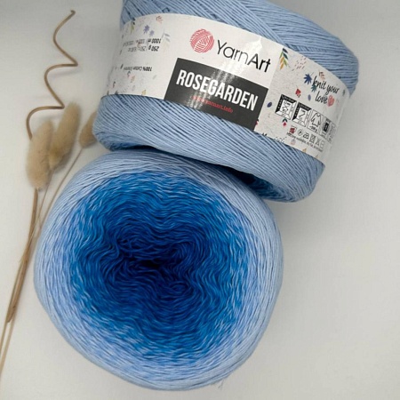 Пряжа Yarn art Rosegarden 316 сине-голубой