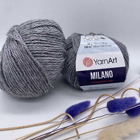 Пряжа Milano 868 серый