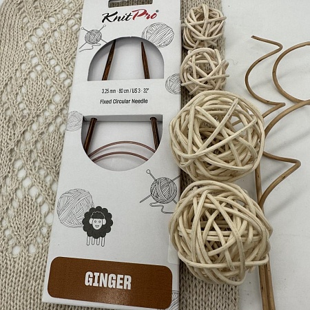 Спицы для вязания Ginger спицы круговые 3,25мм 80 см