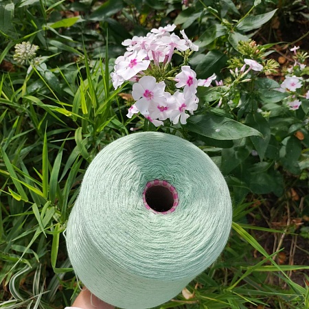 Пряжа в бобинах Harmony 2/30/ Цвет Mint (мята). Цена указана за 10гр.