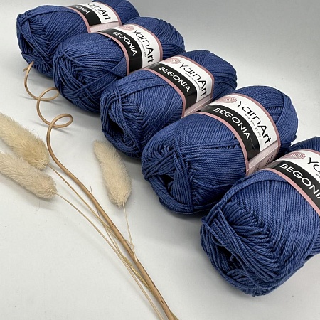 Пряжа Begonia 154 синий