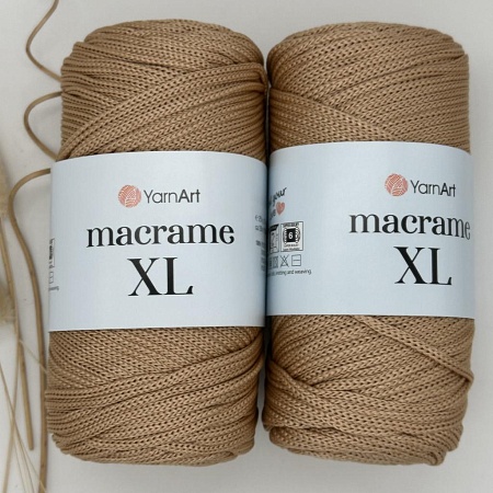 Пряжа Yarn Art Macrame XL 131 бежево-розовый