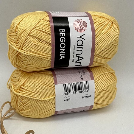 Пряжа Begonia 4653 желтый