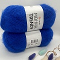 Пряжа Mohair trendy 128 ярко синий