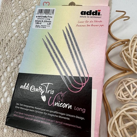 Спицы для вязания Addi CrasyTrio Unicorn 3,25 - 30 см