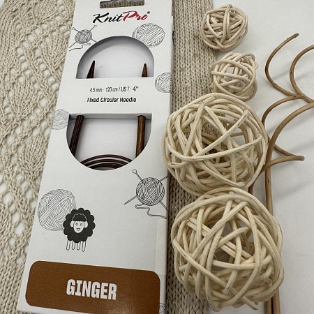 Спицы для вязания Ginger спицы круговые 4,5 мм 120 см