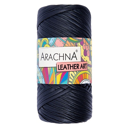 Пряжа Arachna Leather Art №05 тем синий