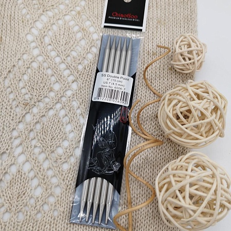 Спицы для вязания спицы чулочные металл 15 см 4.5 мм ChiaGoo