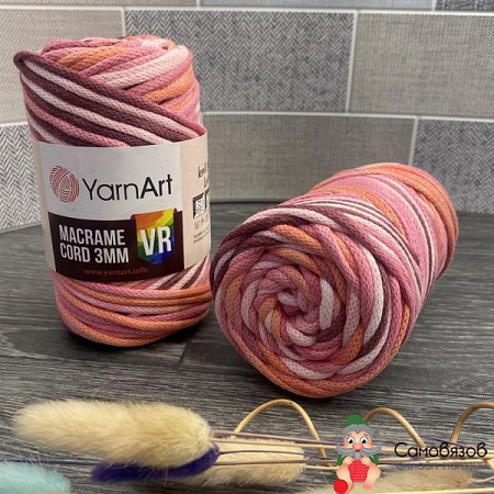 Пряжа Yarn Art Macrame cord 3мм VR 911
