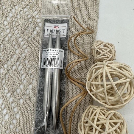 Спицы для вязания Спицы съёмные 13 см 10 мм, металл