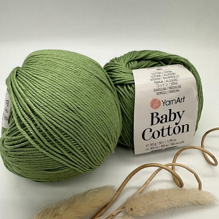 Пряжа Baby Cotton 440 светлая трава