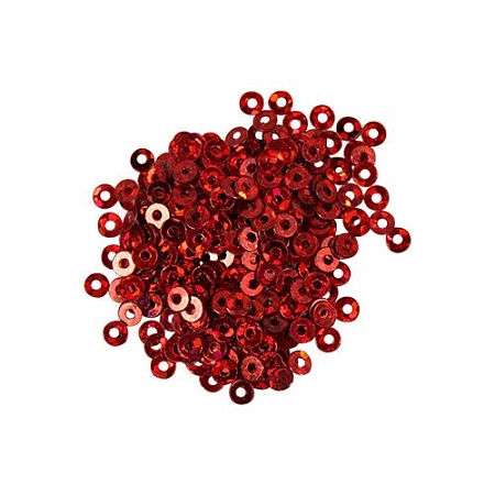 Творчество Пайетки плоские 3 мм 10 г. (50103 красный голограмма)