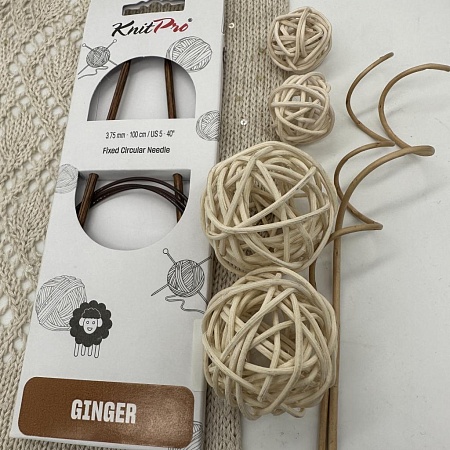 Спицы для вязания Ginger спицы круговые 3,75мм 100 см