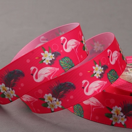 Ленты Лента репсовая «Фламинго», 25 мм, цвет малиновый (Цена за 10 см)