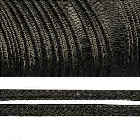 Аксессуары для шитья Кант атласный 12мм*65,8м (Е) (5081 черный)