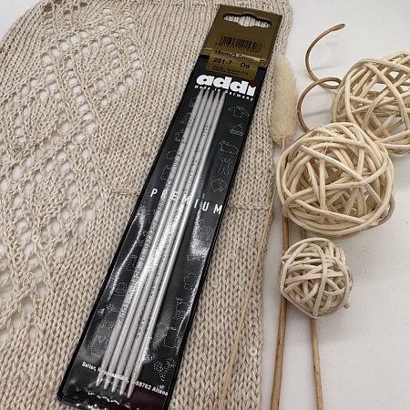 Спицы для вязания Спицы для вязания Addi 201-7 чулочные алюминиевые 5 шт. 3.0 мм, 15 см