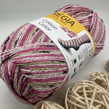 Пряжа Regia Cotton Color 02419 Tutti Frutti питахайя