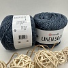 Пряжа Linen Soft лен, вискоза, хлопок 7316 пыльный джинс