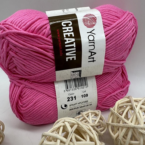 Пряжа Creative 231 малиновый