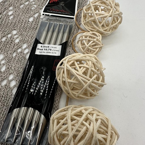 Спицы для вязания спицы чулочные металл 15 см 7.0 мм ChiaoGoo