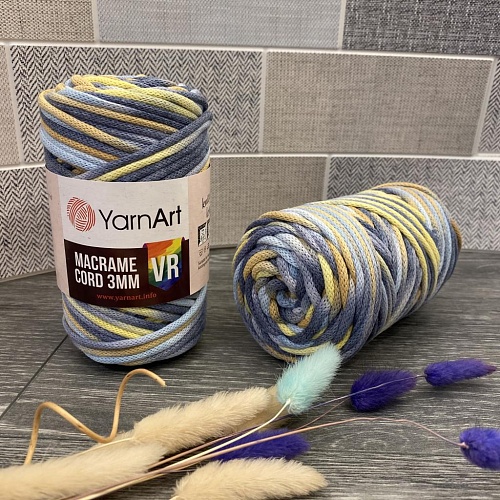 Пряжа Yarn Art Macrame cord 3мм VR 915