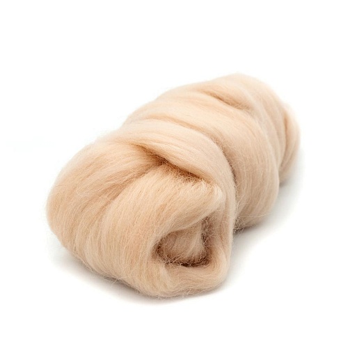 Творчество Лента для валяния полутонкая, 100% шерсть, 50гр (192 ЧАЙНАЯ РОЗА)