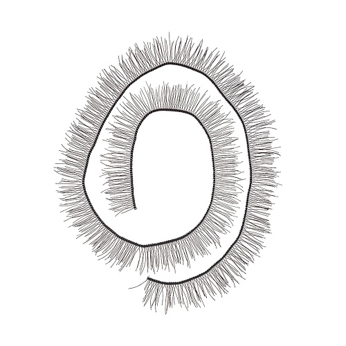 Аксессуары для кукол Ресницы для кукол и игрушек, 200 мм x 5 мм черный, цена за 1 шт