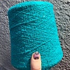 Пряжа в бобинах Boucle 4800 бирюзовый, цена за 10гр