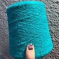Пряжа в бобинах Boucle 4800 бирюзовый, цена за 10гр