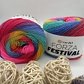 Пряжа Forza Festival 2915 детская радуга