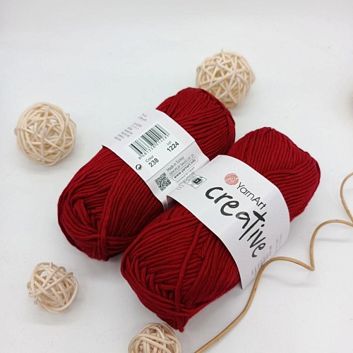 Пряжа Creative 238 бордовый
