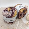 Пряжа Linen Soft лен, вискоза, хлопок 7415 анютины глазки