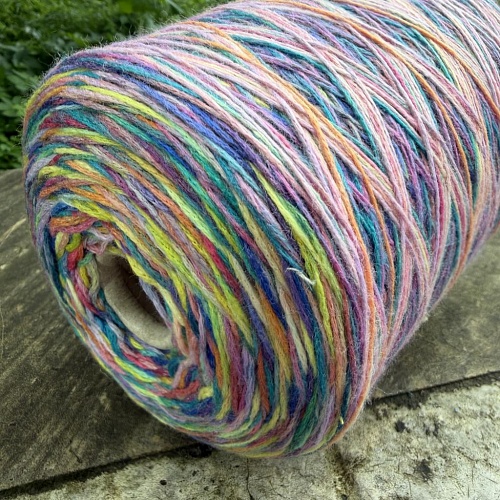 Пряжа в бобинах Multiciolor farfallo №13 Цена за 10гр