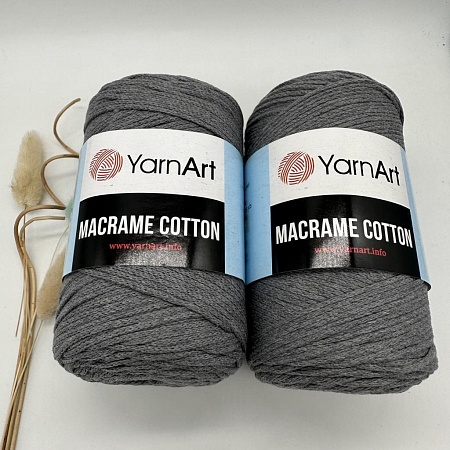 Пряжа Macrame cotton 774 серый
