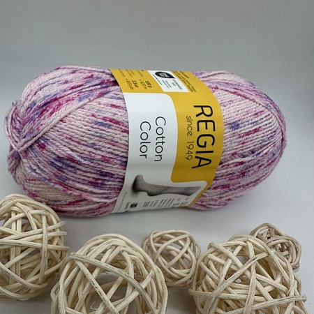 Пряжа Regia Cotton Color Springtime Mood 04080 первый бутон