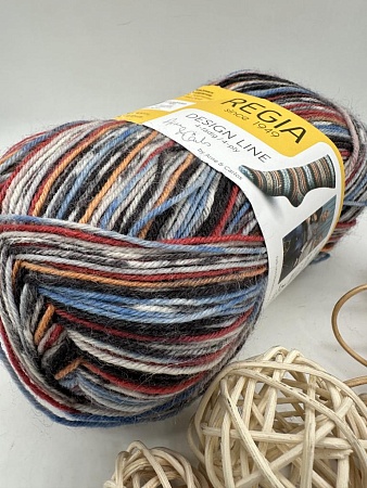Пряжа Regia Design Line 4-fadig 03655 осенняя ночь
