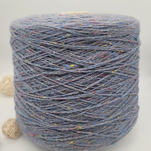 Пряжа в бобинах TweedWool голубой