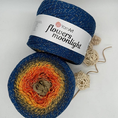 Пряжа FLOWERS MOONLIGHT 3258