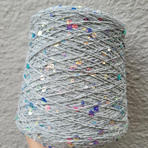 Пряжа в бобинах Cosmo 2000 Серый меланж