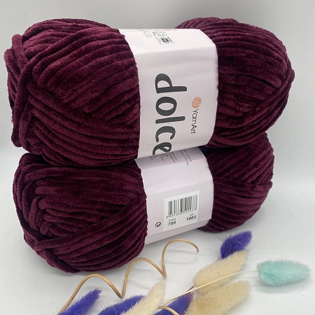 Пряжа Dolce 780 бордо