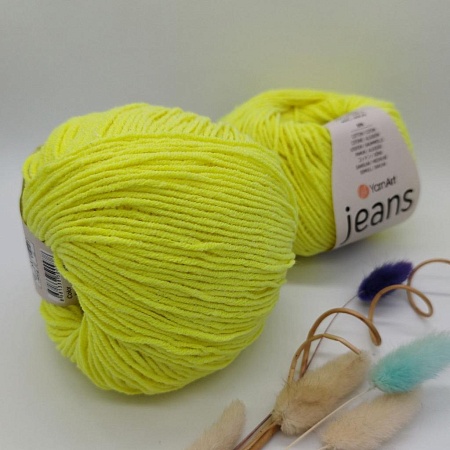 Пряжа YarnArt Jeans 58 желтый