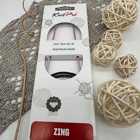 Спицы для вязания Спицы круговые Zing 150 cm №2,0